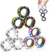 9Pcs 8-13,Teens Magnetic Rings Fidget Toys for Adults and Kids,Fidget Spinner Rings for Anxiety Relief Therapy Toys