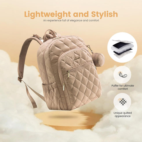 Backpack,Puffer Backpack LOVEVOOK Diaper Bag Quilted Baby Diaper Bag with Insulated Pockets,Travel Diaper for Boys
