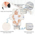 Kigai Halloween Boo Portable Changing Pad Travel Waterproof Foldable Baby Changing Pad Baby Diaper Mat for Newborn