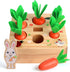 SKYFIELD Carrot Harvest Game Wooden Toy for Baby Boys and Girls 1-3, Educational Shape Sorting Matching Puzzle Gift Toy