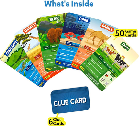 Skillmatics Card Game - Guess in 10 Animal Planet, Perfect for Boys, Girls, Kids, and Families Who Love Toys, Board Games, Gifts for Ages 6, 7, 8, 9
