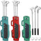 3 Sets Miniature Dollhouse Accessories - Mini Golf Clubs Model Toys for 1:12 Scale Dollhouse