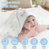 3 3 Mooreeke Baby Towel with Hood for Boys Blue Elephant Bath Towel for Babies Ultra Soft Absorbent PCS Baby Towels