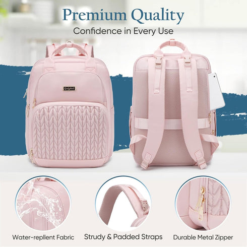 Backpack 2 30L-38L) Backpack Qualyphant Extra Large Diaper Bag - Diaper Bag for Kids Twins (Expandable - Cute Travel