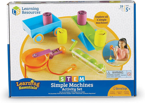 Set Learning Resources STEM Simple Machines Activity - STEM Engineering Kits for Kids, Simple Machines Kit