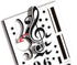 Miniland 94120 Pentagram Board & Notes, Black/White