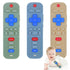 3 Pack Baby Teething Toys, Silicone TV Remote Control Shape Teethers for 0-24 Months, BPA Free Chew Toys