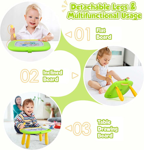 1 2 3 Smasiagon Toddler Girl Boy Toys,Magnetic Drawing Board for Toddlers,Early Learning Doodle Board Writing Painting