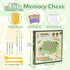 54PCS Fruit Flip Chess Memory Chess Game, Animal Flip Matching Chess Board, Memory Chess Game for Kindergarten