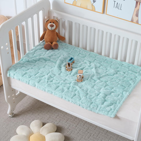 Yagle Mate 4 30 40, Pcs Baby Blankets for Boys Soft Toddler Small Blanket for Daycare, Fleece Kid Mini Blanket for Crib