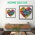 500 (17.4"*17.1") Ruikiyart Wooden Puzzles for Adults, Pieces Succulent Heart Wood Jigsaw Puzzle, Plant Unique Shaped