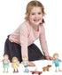 Tender Leaf Toys The Goodwood Family, Wooden Miniatures Flexible Doll, Multicultural Action Figure for Dollhouse