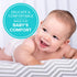 Kushies Baby Grey Chevron Fitted Bassinet Sheet