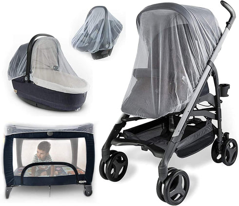 Generic 29 21 Inch, (1 Pack) 5 (Set 5) Stroller Mosquito Net for Baby, Carriers, Car Seats, Cradles. x White - Jute