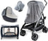 Generic 29 21 Inch, (1 Pack) 5 (Set 5) Stroller Mosquito Net for Baby, Carriers, Car Seats, Cradles. x White - Jute