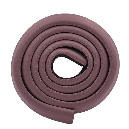 M2cbridge Extra Thick L Shape Foam Baby Safety Bumper Guard Table Edge Protectors 6.5 Ft (Brown)