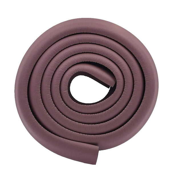 M2cbridge Extra Thick L Shape Foam Baby Safety Bumper Guard Table Edge Protectors 6.5 Ft (Brown)