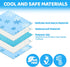 Orzbow Gel Car Seat Cooler Pad for Babies, Waterproof Liner, Potty Training Seat Pads, Cool Blue