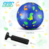 Soccer Ball for Boys Girls 4 to 6, Dinosaur Size 3 Small Cute Soccer Toy for Outdoor Indoor Game with Pump (Blue