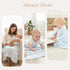 Set 100% 5-Piece Set (2 3 6 Muslin Baby Bath Towel - Organic Cotton Large Towels & Washcloths), Layer Absorbent Gauze