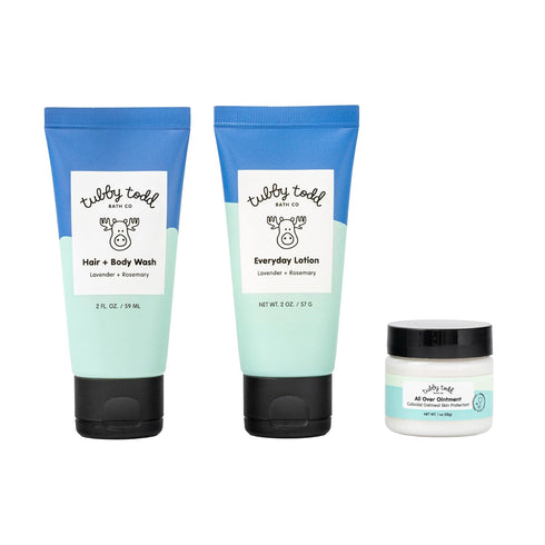 TUBBY TODD 3-Step Baby Bath & Skincare Routine - The Regulars Bundle