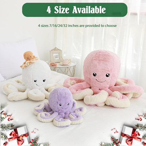 DENTRUN Octopus Stuffed Animals - Giant Plush Doll Play Toys for Kids, Birthday and Xmas Present, 5 Colors