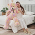 Tezituor 52'' Big Teddy Bear, Giant Stuffed Animal Plush, Rainbow Yellow Soft Gifts for Valentine, Christmas, Birthday