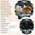 Shoblo Backpack Retro Daisy Flowers Diaper Bag for Travel, Waterproof Diaper Bag with Insulated Bottle Pockets & USB