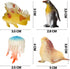 Ocean Sea Animal Toy Set, 52 Pack Assorted Mini Vinyl Plastic Animals, Realistic Under The Sea Life Figures for