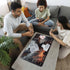 MTG Magic Playmat Size 24x14 Inch, Premium Smooth Rubber Surface, Mousepad Compatible, Black Dragon Design