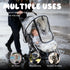 MOASIOP EVA Stroller Rain Cover, No-Zip Waterproof Stroller Cover - Food Grade Material, Breathable Baby Travel Weather