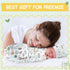 VitalCozy 2 Pack 3-7 Lbs Preemie Baby Swaddle Blanket Wrap with Hat Preemie Hat Newborn Receiving Blanket Wrap for Boy