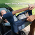 haakaa Universal Stroller Organizer - Bluestone, Single Cup Holder, Stroller Caddy Accessories with Shoulder Strap