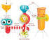 Yookidoo Baby Toddler Bath Toy (Ages 1-3), Spinning Gears & Rotating Googly Eyes, Mold Free