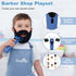Set, Barber Shop Pretend Play Kids Shaving Kit Wooden Hair Salon Toys for Boys with Wearable Beard, Electric Shaver