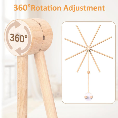 Lavendex Baby Crib Mobile Arm Wooden Mobile Holder for Crib (Beech Wood), Baby Mobile Hanger & Mobile Arm for Crib