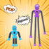 2Pack (2Pack Pop Tubes Robot Fidget Toys for Kids, Fidget Pop Telescopic Suction Cup Toy for Stress and Anxiety Relief