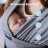 7-35 lbs Cuddlebug Hands-Free Baby Carrier - Soft & Stretchy Wrap for Newborn to Toddler - One-Size-Fits-All