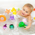 JOYIN 6 Pcs Halloween Light-Up Bath Toys - Flashing LED Light Floating Bathtub Toys for Baby Toddler Water Games