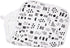 Multipack, HonestBaby Baby Organic Cotton Multi-layer Burp Cloths Pattern Play, One Size US