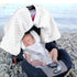 Summer Baby Car Seat Cover, Breathable Infant Carseat Cover for Peekaboo Opening Car Seat Canopy Cover, Nursing Cover