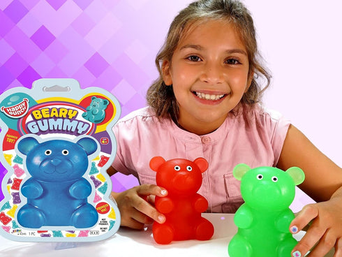 Gummy (3 Packs 1 4341-3s JA-RU Jumbo Squishy Bear Toy Assorted) Squeeze Stretchy Bear Stress Relief & Sensory Toy.
