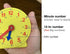 Learning Clock for Kids, Student Learning Clocks Teaching Time 12/24 Hours Geared Clock for 4+ Years