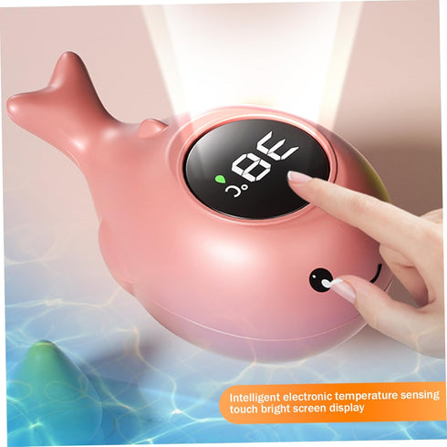 Vistnale 0-90C 4.7x2 Inch 1 Baby Bath Thermometer, Waterproof Digital Water Thermometer with LED Touch Screen, Temp