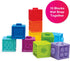 Edushape Mix & Match Textured Blocks, Set of 10 Stacking Blocks for Sensory Play and Child Development