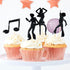 LaVenty 70's Disco Cupcake Topper, Cake Decoration for Saturday Night Fever Party