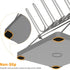 Countertop, Bottle Drying Rack, Stainless Steel Foldable Water Bottle Drying Rack Organizer with Drain Tray for Baby