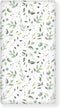 Winpema Floral Green Leaves Fitted Crib Sheet Plant Baby Crib Sheet Fit Standard