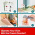 Set Counter 3+ TOP BRIGHT Wooden Ice Cream Pretend Play Toys, Play Kitchen for Kids with Ice Cream & Scoop & Menu