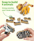 3 4 5 Coogam Wooden Snap Together Building Toy, Take Apart Construction Builders, Assembly Animal Building Blocks, STEM